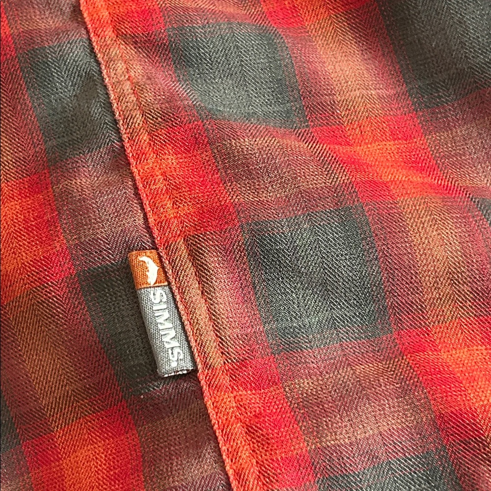 Simms Thermal Lined Plaid Button Front Plaid Shir… - image 5